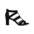 Sandali neri in tessuto con tacco 8 cm Lora Ferres, Donna, SKU w042000032, Immagine 0